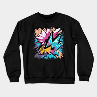 vibrant street graffiti Crewneck Sweatshirt